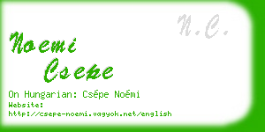 noemi csepe business card