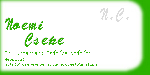 noemi csepe business card